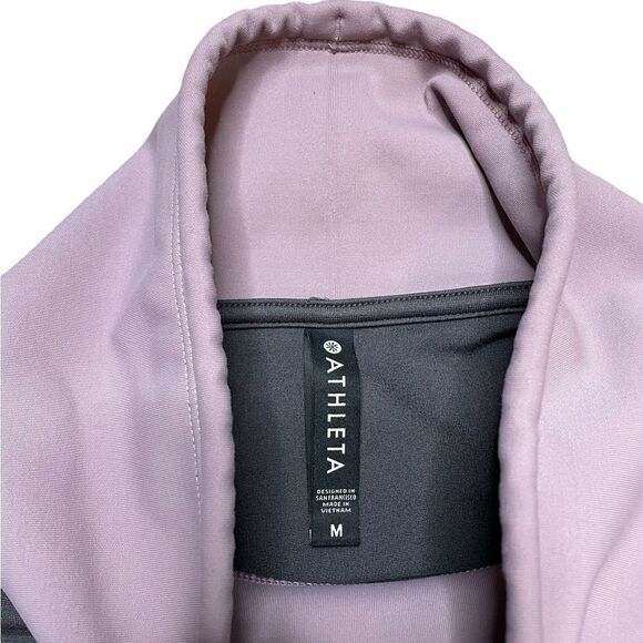 ATHLETA HERMOSA MOCK NECK SWEATSHIRT Purple Gray Size Medium - Picture 10 of 11